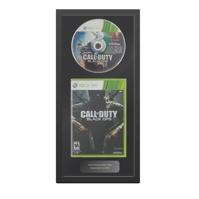 Call of Duty Black Ops Custom Display Shadowbox - Xbox 360 or PS3