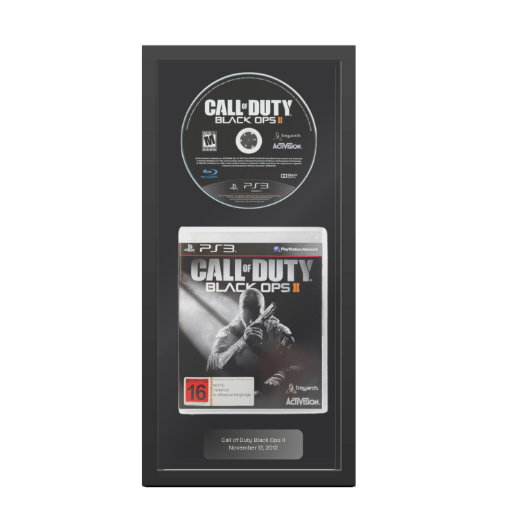 Call of Duty Black Ops II Custom Display Shadowbox - Xbox 360 or PS3