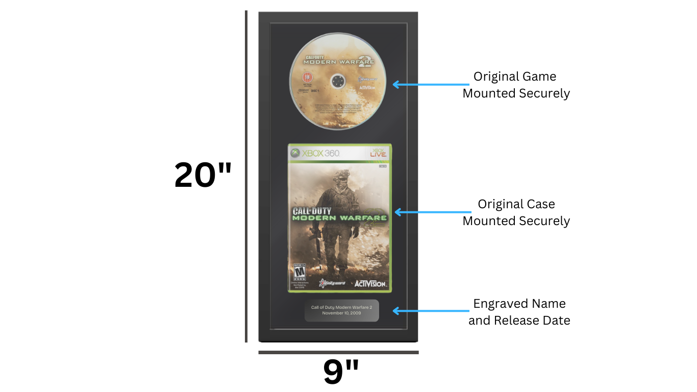 Call of Duty Modern Warfare 2 Custom Display Shadowbox - Xbox 360 or PS3