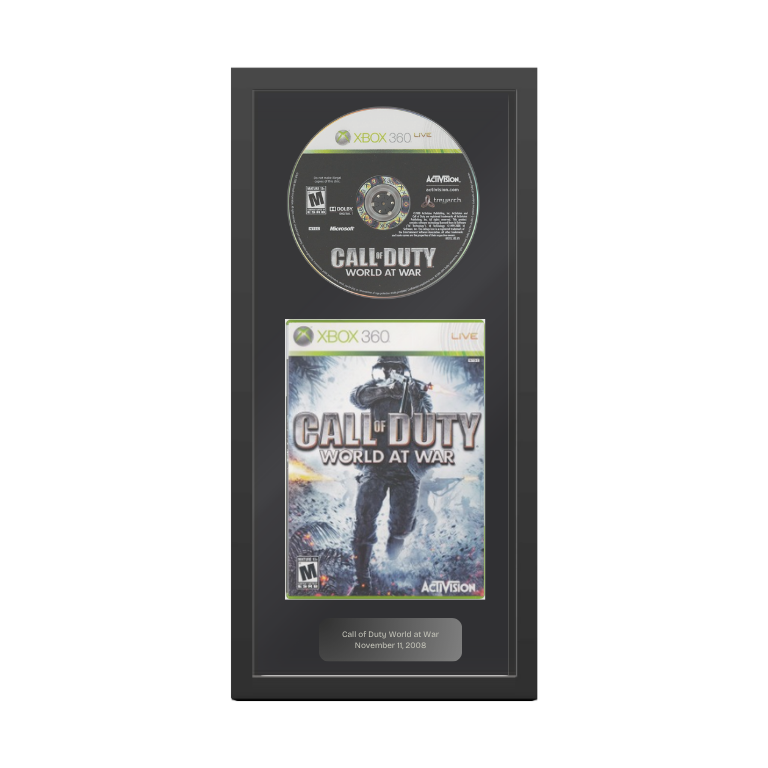 Call of Duty World at War Custom Display Shadowbox - Xbox 360 or PS3